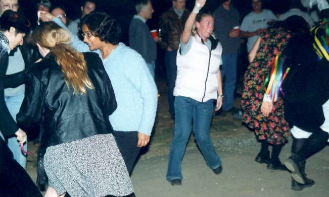 Audience participation for the Hooe Ribbon Dance at Placerville