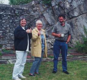 Brenda and Ian at the boatyard in Plymouth