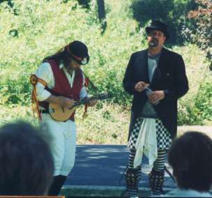 A song from Inspector Clueless at Dunsmuir House, accompanied by Josh. July 2001.
