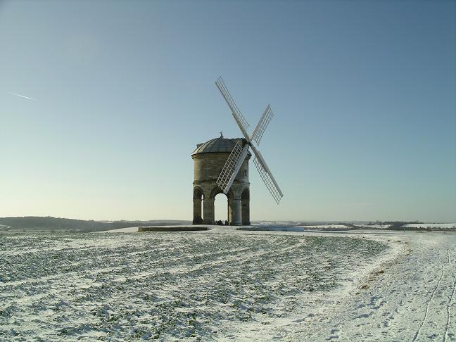 A brilliant day for pictures of the windmill