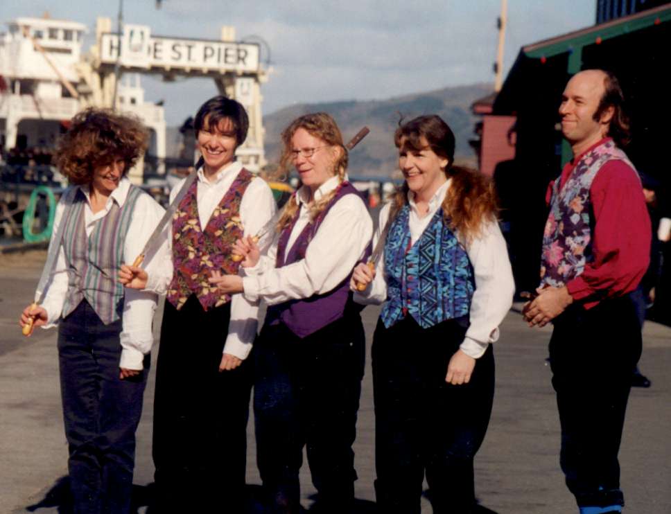The rapper team with no name(?) Debut of the Berkeley spin-off at Hyde Street Pier in Jan 2001
