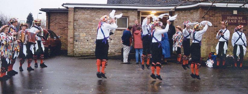 Synchronised levitation at the Harbury Christmas fair