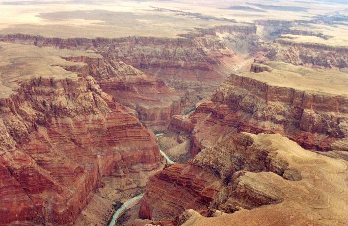 The Little Colorado River from the plane