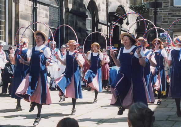 One of the many sides at Holmfirth - Hexham lasses I think