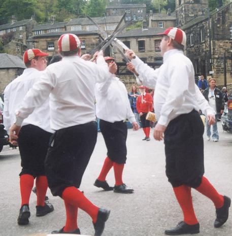 One of the many sides at Holmfirth - Barnsley Longsword this time