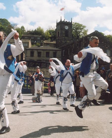 One of the many sides at Holmfirth - Hexham Morris this time