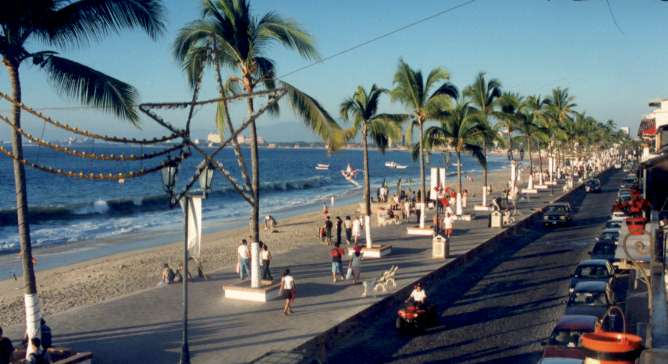 The Malecon - main boardwalk in downtown Puerto Vallarta