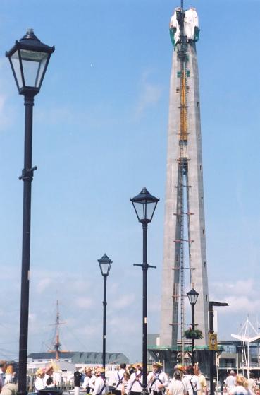 Dancing in the shadow of the emerging Spinnaker Tower