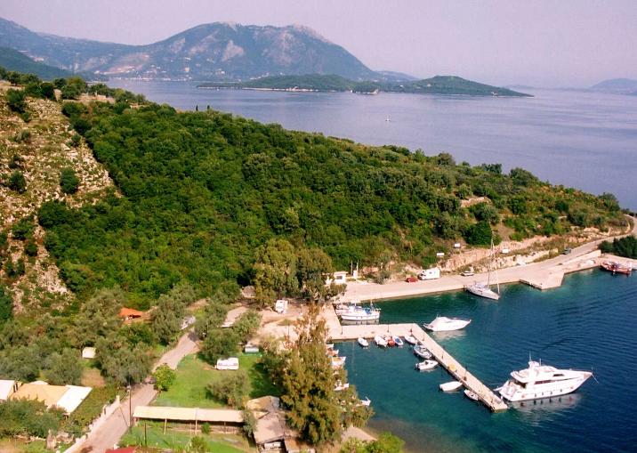 The view from the top at Spartahori - Skorpios, Skorpidi and Lefkas in the background