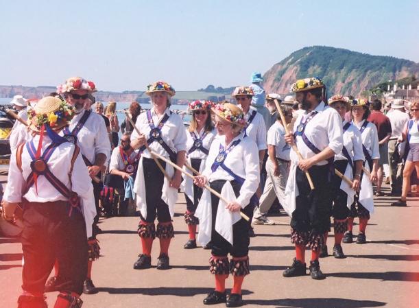 Morning dancing on the prom