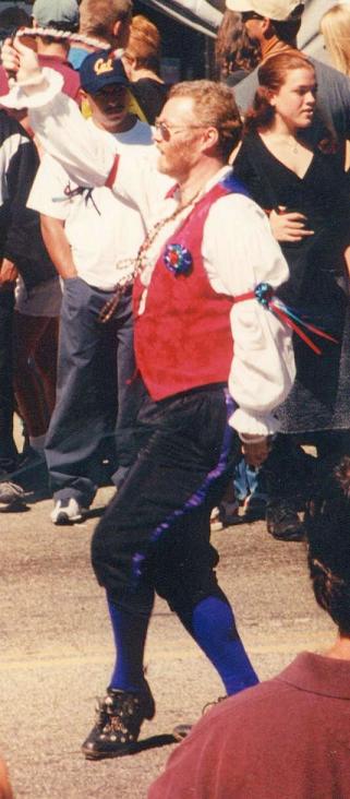 Peter leads Bufflehead in the parade